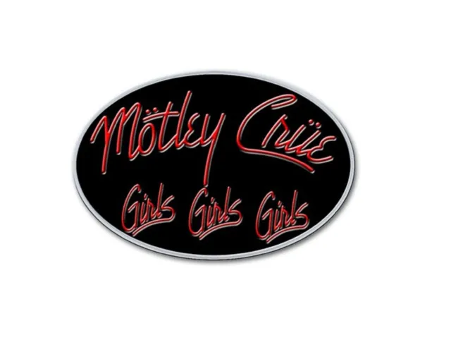 Motley Crue Girls Girls Girls Logo new Official Metal Pin badge