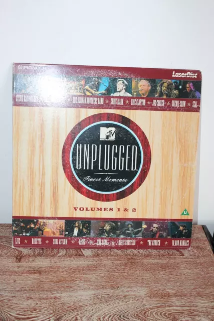 Laserdisc IMPORT  PAL- MTV UNPLUGGED Finest Moments Vol 1 & 2   Très Bon Etat