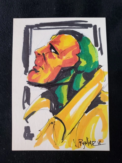Vison Marvel PSC Sketch Card by Armando Ramirez ACEO Avengers