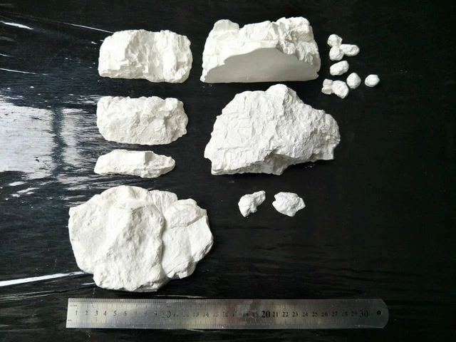 13 PLAIN WHITE Casting Plaster Rocks 00/H0 Gauge $20.00 - PicClick AU