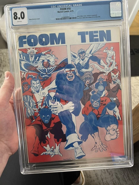Foom #10 Giant Size X-Men Preview CGC 8.0 White Pages Beauty Marvel 1975