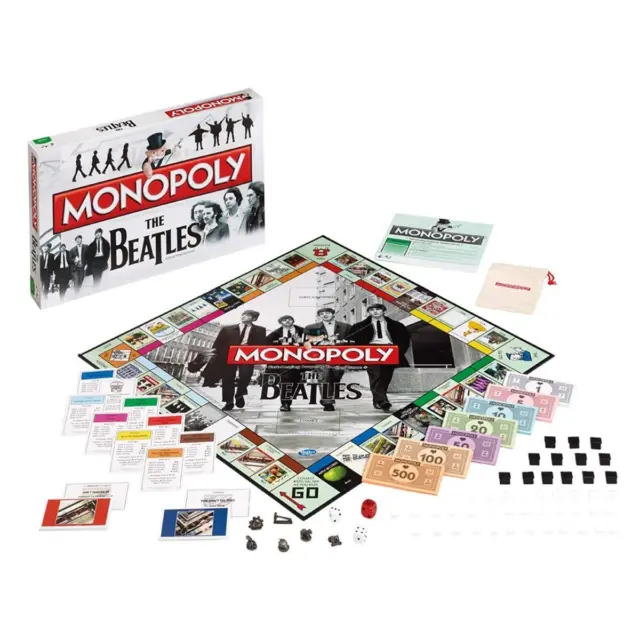 Winning Moves Beatles Monopoly Board Game, Follow in the footsteps of John, Paul