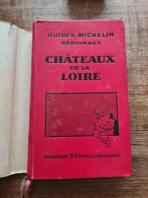 Guide Michelin Châteaux De La Loire 1928-1929 – France – Édition Régionale Vintage