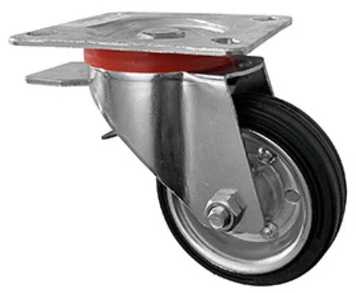 Papillon Ruota In Gomma Piena Per Betoniera - Diametro 35cm, Foro 35/43mm