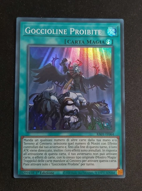 Yu-Gi-Oh! Gocciolina Proibita RA01-EN064 1° Edizione – Carta Rara Mint/NM