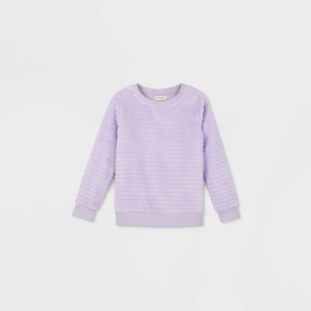 Girls Purple Sherpa Pullover Cat & Jack Violet Size XL 14/16