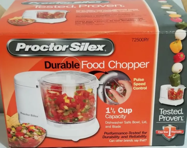 Proctor Silex 1.5 Cup Food Chopper - White 72500RY