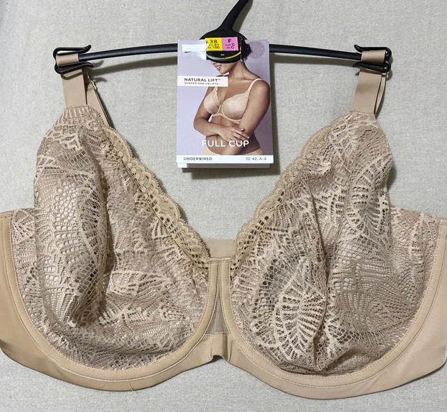 M&S FABULOUS NATURAL LIFT UNDERWIRED FULL CUP BRA IN ROSE QUARTZ NUDE ...