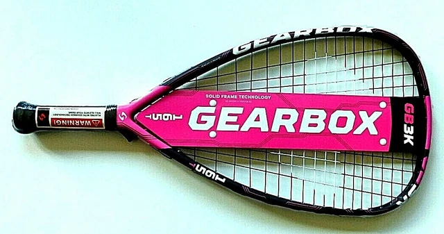 GEARBOX GB3K Racquetball Racquet - Pink 165T Teardrop Form 3 5/8"    NEW