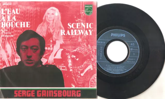 SERGE GAINSBOURG - SP FRANCE/BELGIQUE - 1969 - "L'eau à la bouche"