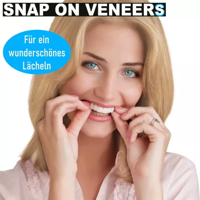 Snap On Veneers Kosmetische Zahnblende Comfort Prothese Falsche Zähne Flex Fit 2