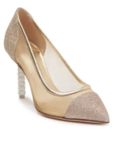 Sophia Webster Jasmine Point Toe Embellished Pump 38 1/2 NWOB