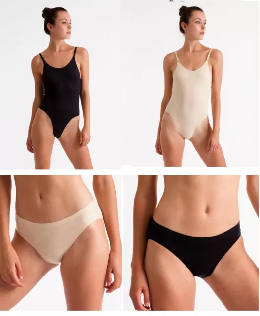 Nude Seamless Underwear Ballet Dance Leotard Camisole Bodysuit For