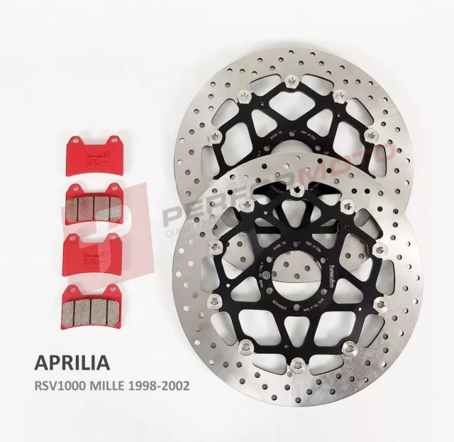 Brembo Serie Oro Front Discs and SA Pads fits Aprilia RSV1000 Mille 1998-2002