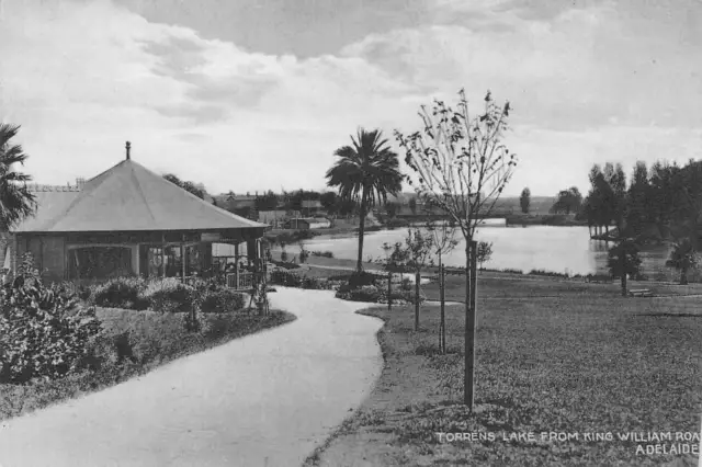 Torrens Lake From King William Road, Adelaide ~ An Old Postcard #2230174