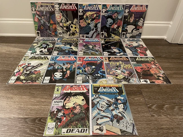 PUNISHER (1987) #1-16 & ANNUAL 1 MARVEL COMIC FULL RUN LOT HI GRADE Avg NM 9.4