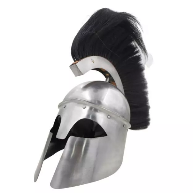 Greek Corinthian Helmet with Knight Crest