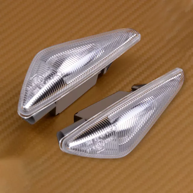 Clear Lens Front Fender Side Marker Lights Fit For BMW X3 F25 X5 E70 X6 E71 E72