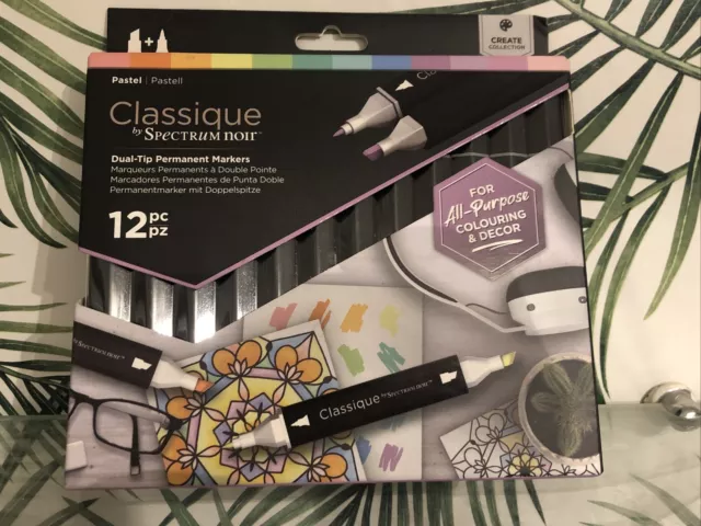 Spectrum Noir Classique Alcohol Marker Dual Nib Pens Set Pack Of 12 - Pastel