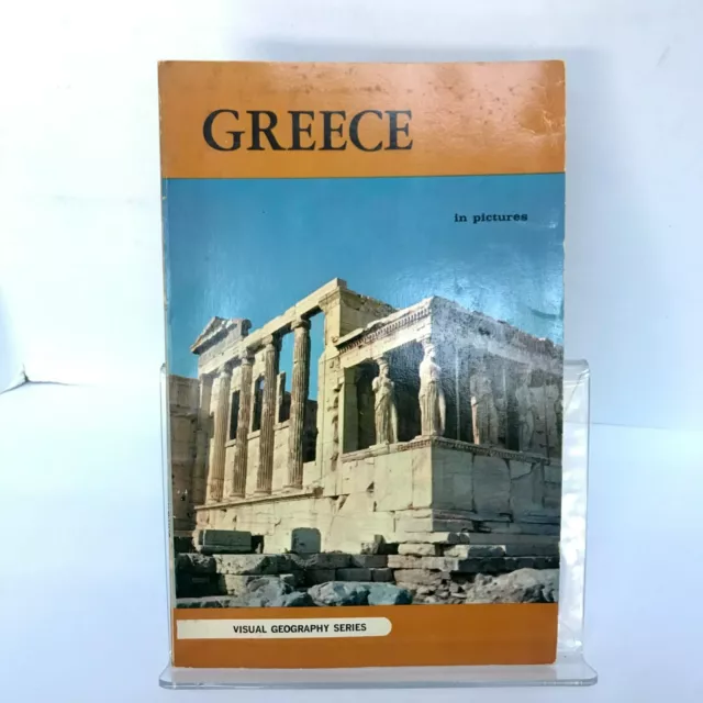 Vintage 1978 Greece In Pictures Book Visual Geography Series Travel