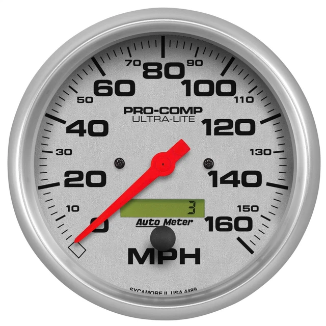 Autometer 4489 Ultra-Lite In-Dash Electric Speedometer 5" 160 Mph