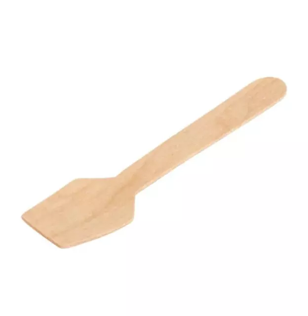 400 x Birchwood Disposable Ice Cream  Spade Biodegradable Icecream Spoon