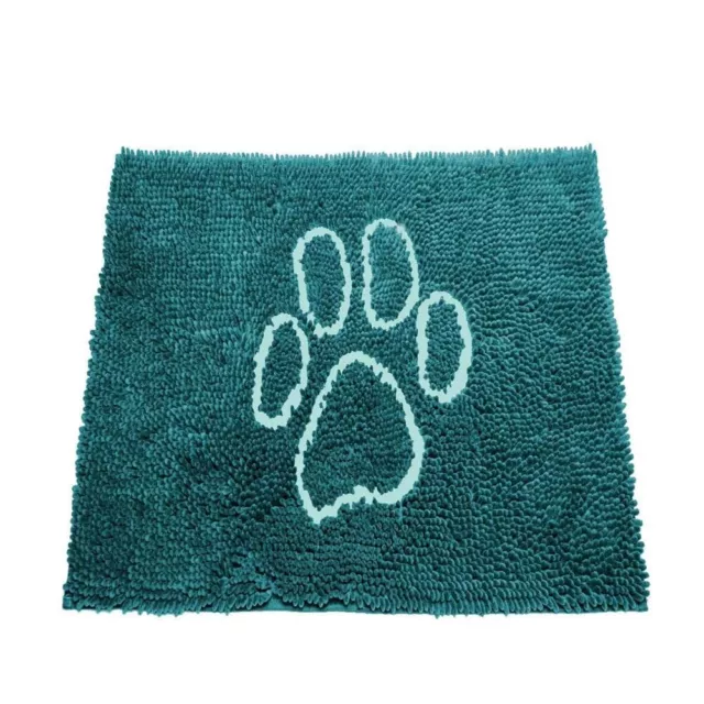 DGS Pet Products DGSDDMP353244 Dirty Dog Microfiber Paw Doormat -Petrol with