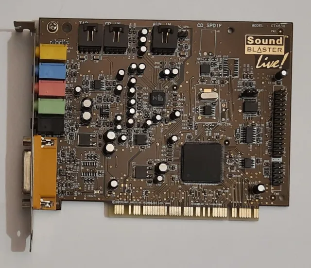 Creative Sound Blaster Live! PCI Soundkarte (CT4830, EMU10K1, retro, 1999)