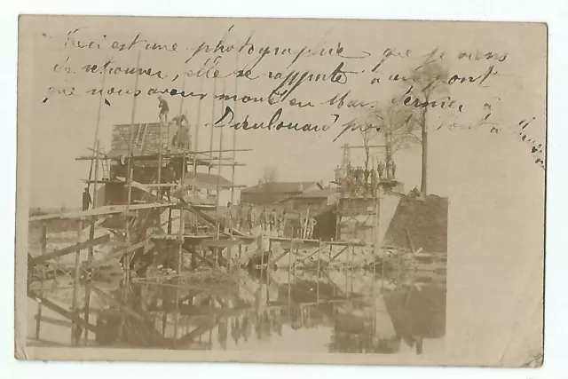 54 2 Godlouard Photo Card Destroyed Bridge Military Maritime Genius Team