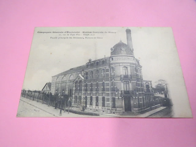 30014 Carte Postale 54 Nancy Compagnie Generale D Electricite Station Centrale D