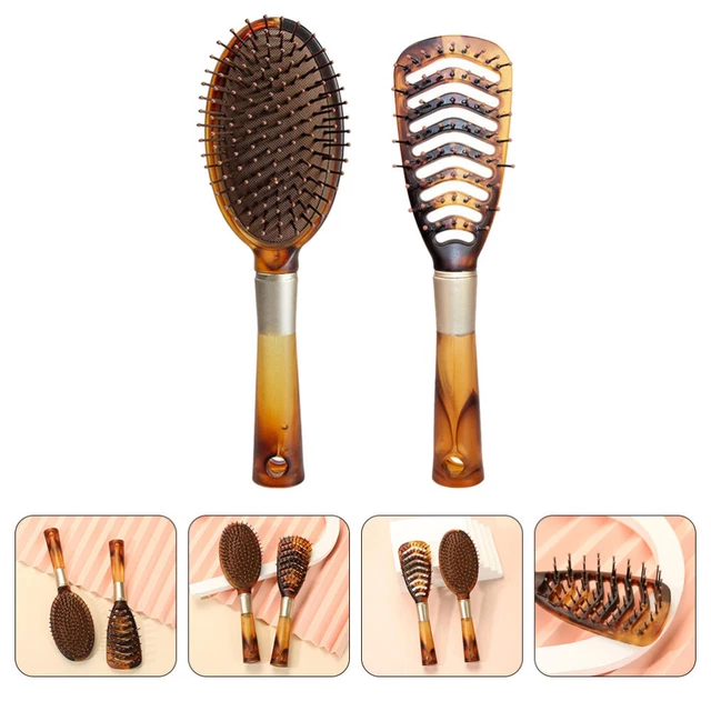 2 piezas peine masaje en el cuero cabelludo cabeza de ducha masajeador de cabello cepillo de viaje