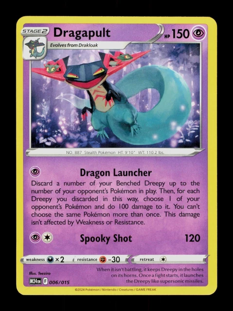 DRAGAPULT MCDONALDS 2025 006/015 Pokemon Trading Card TCG CCG £2.85
