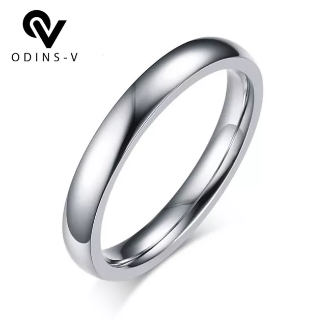 9ct 9K"Gold Filled"D Shaped Wedding Band Ring. White Gold, Yellow Gold,Black UK