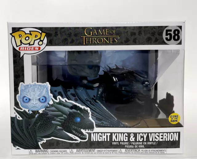 Funko Pop! Game of Thrones Rides Night King and Icy Viserion #58 Glow GITD Vinyl