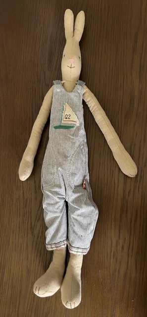 MAILEG BROTHER & Sister Rabbit In Overalls w/Sailboat ~ Excellent ...