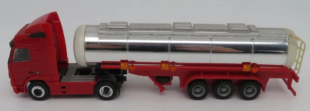 5) TONKIN REPLICAS INC 1:87 CAMION AMERICAIN + REMORQUE SANS