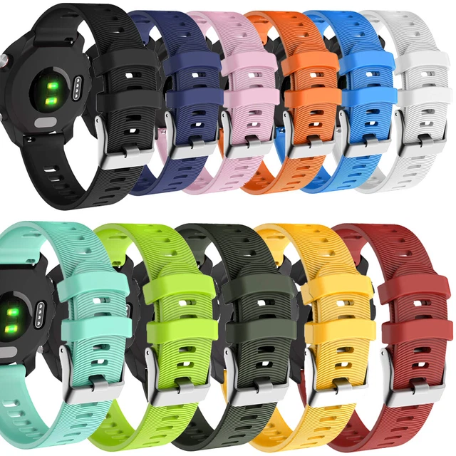 Cinturino Orologio Silicone per Garmin Forerunner 245 645 Vivoactive 3 3 Musica