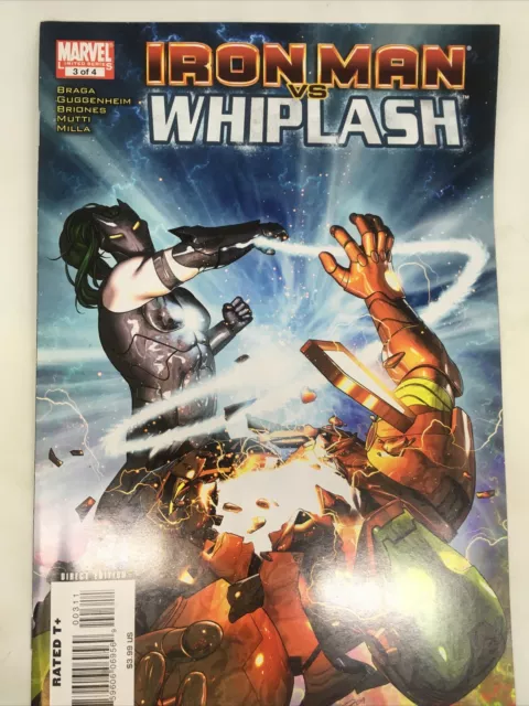 Marvel Comic Book Iron Man Vs Whiplash #3