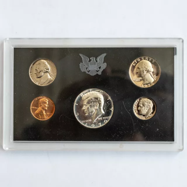 1970 S US Uncirculated Proof Mint Set - 5 Proof Coins Original Packaging 2