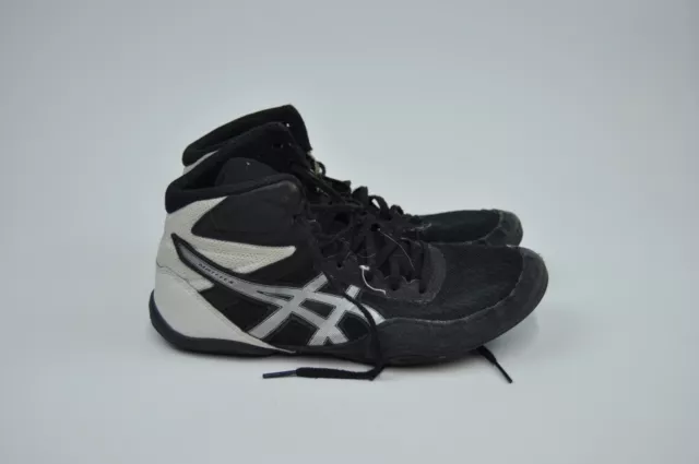 Asics Matflex 6 Men's Size 7 Black White Wrestling Shoes Style #1081A021