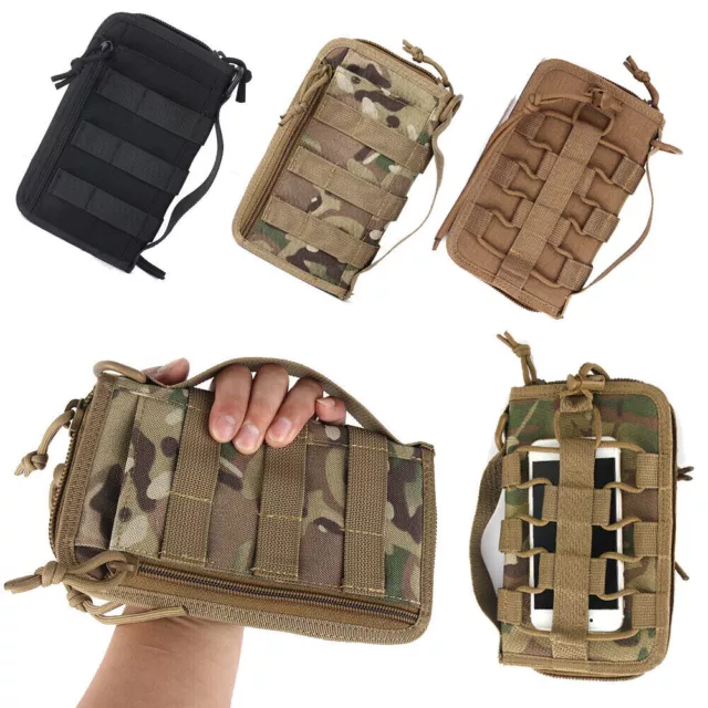 Men's Tactical Military Molle Cell Phone Pocket EDC Pouch Hiking Bag Handbag US