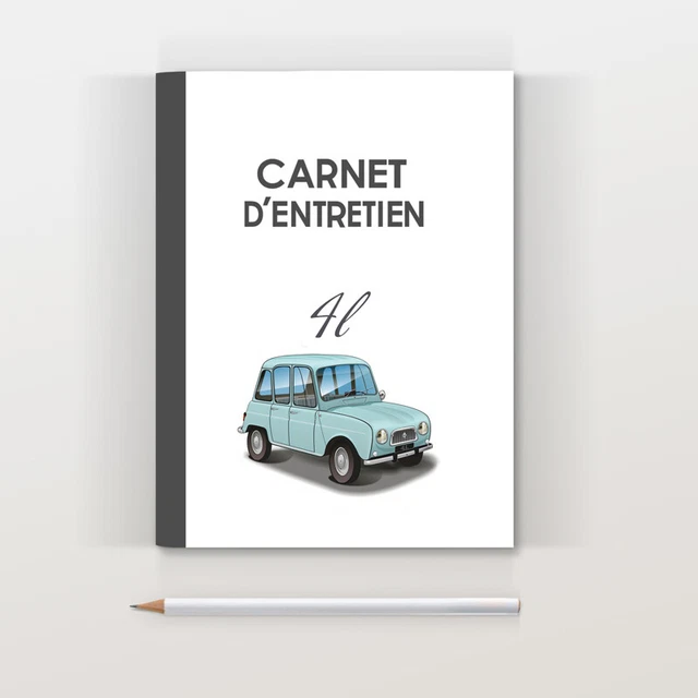 Renault 4L R4 Bleue Ile de France 1962 carnet d'entretien