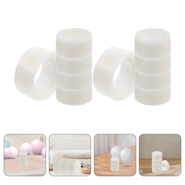 10 Rolls Balloons Sticky Tape Removable Point Tape Craft Adhesive Dots Double