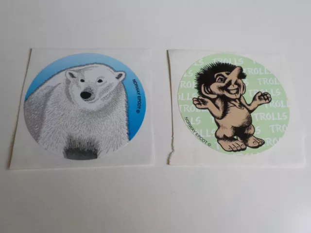 EPCOT Centre Orlando Walt Disney World Vintage Sticker Norway Eisbär Troll 2009