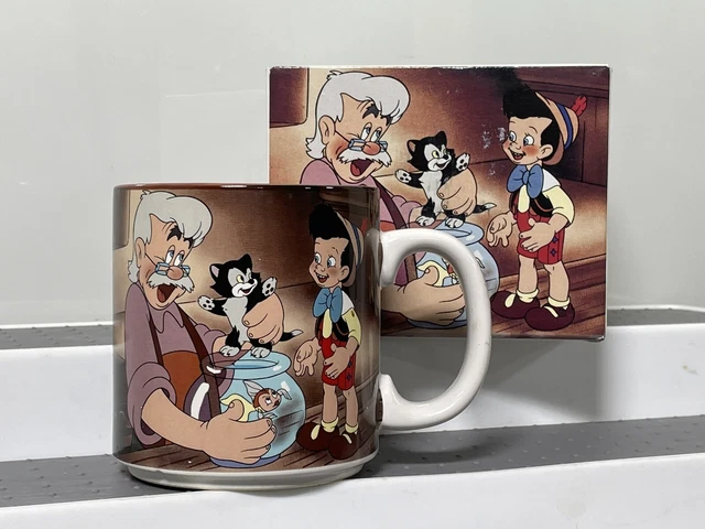 Vintage Walt Disney Classics PINOCCHIO 1993 Coffee Mug W/ Box - Disney's