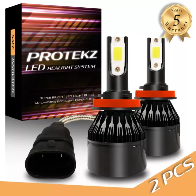 Protekz LED Headlight Kit High H7 6000K Bulbs for 2014 - 2016 Hyundai EQUUS