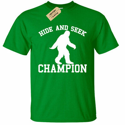 KIDS BOYS GIRLS Hide & Seek Champion Funny Sasquatch Bigfoot T-Shirt children