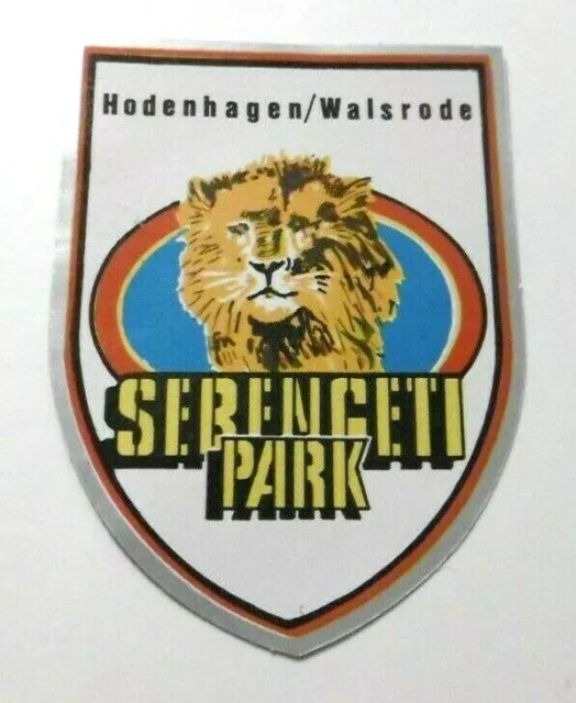 Souvenir-Aufkleber Serengeti Park Hodenhagen Walsrode Freizeitpark 70er Oldtimer