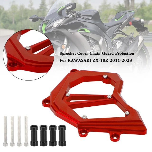 Front Sprocket Cover Chain Guard For KAWASAKI Ninja ZX-10R ZX10R 11-2023 Red SA