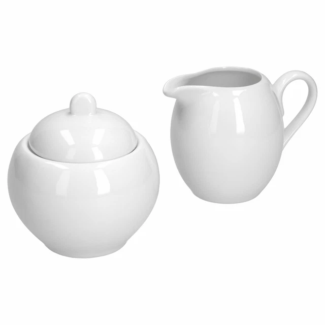 2er Set Milch und Zucker Milchkännchen 25cl Zuckerdose 27,5cl Trend Gießer